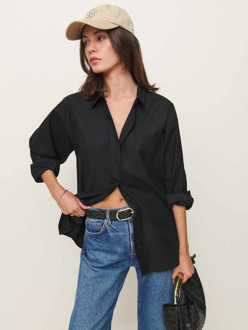 Eli Oversized Shirt - Black