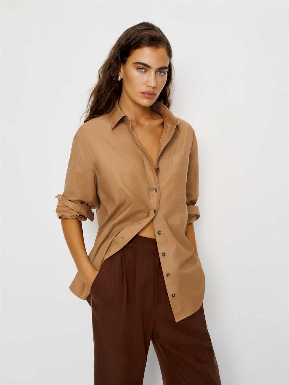 Eli Oversized Shirt - Peanut