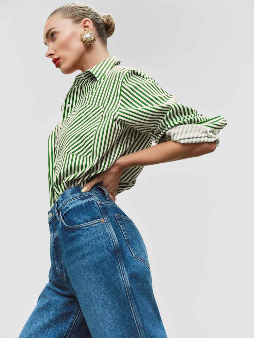 Eli Oversized Shirt - Tuesday Stripe