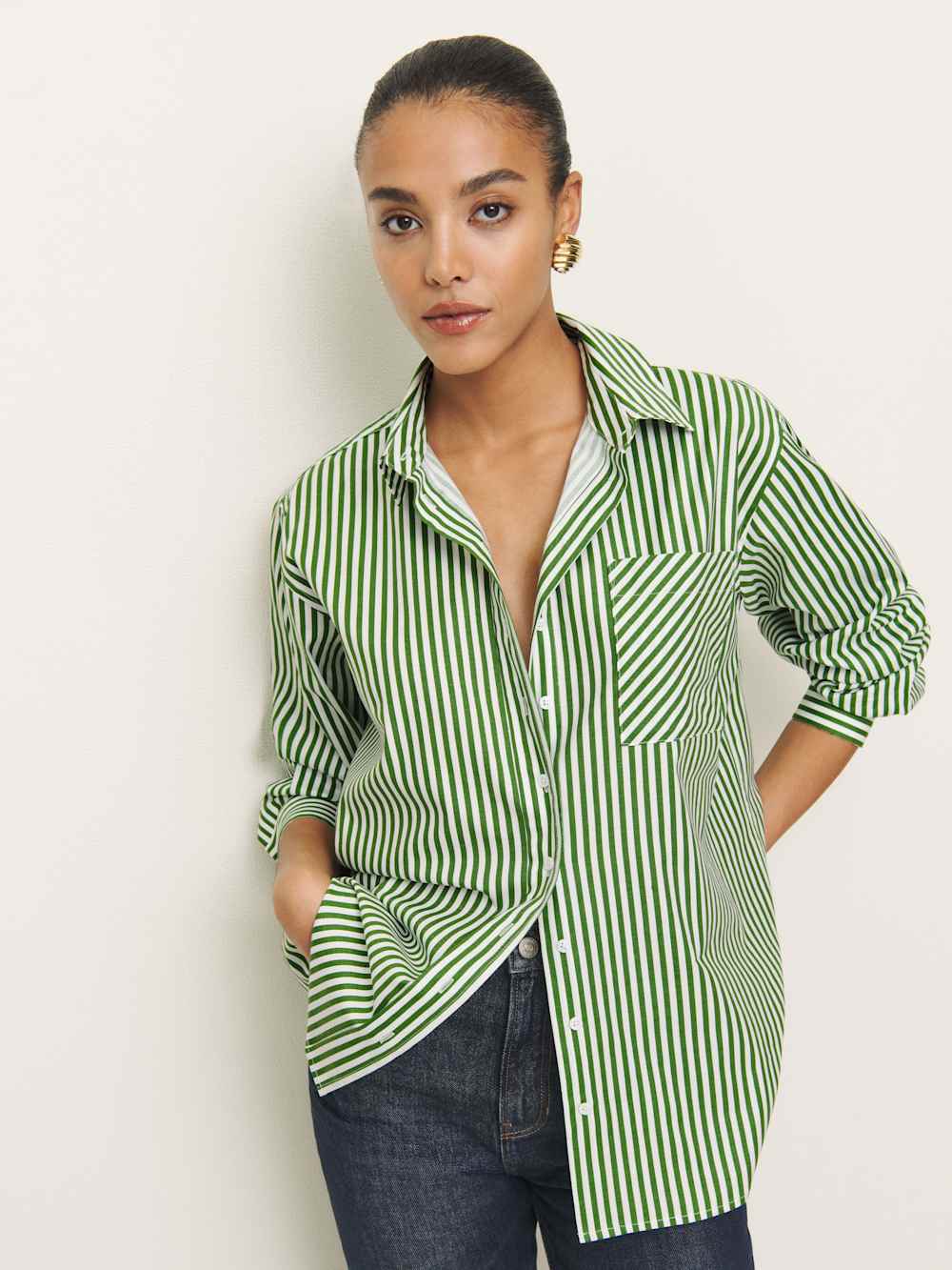 Eli Oversized Shirt - Tuesday Stripe