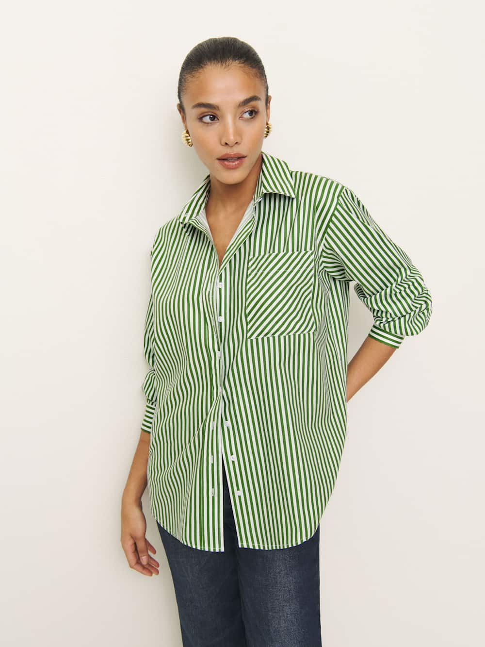Eli Oversized Shirt - Tuesday Stripe