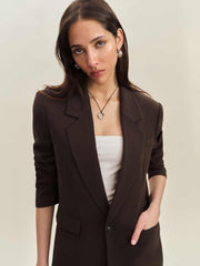 Parker Oversized Blazer - Mole
