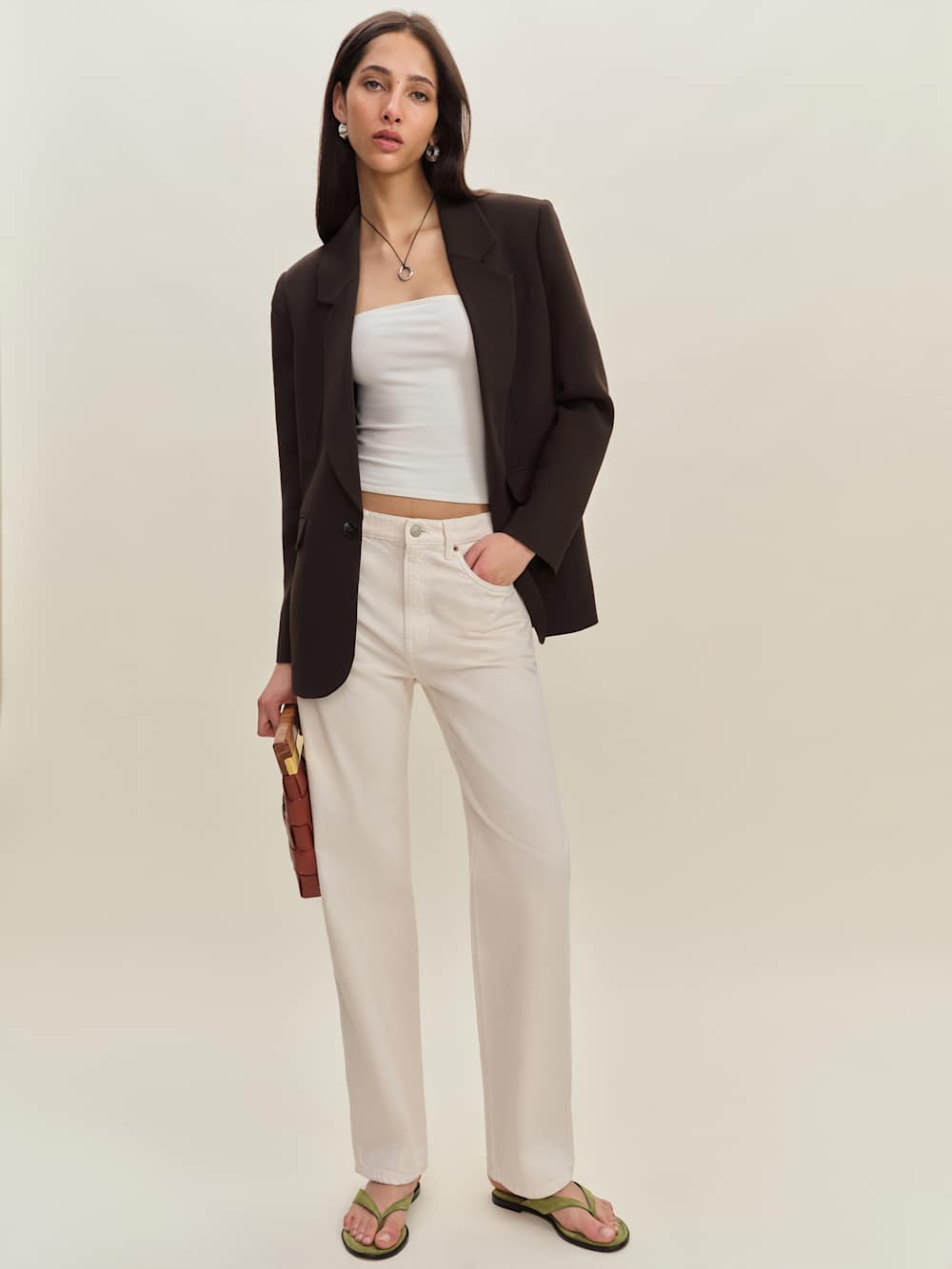 Parker Oversized Blazer - Mole