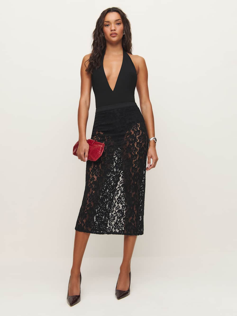 Rylee Skirt - Black Lace