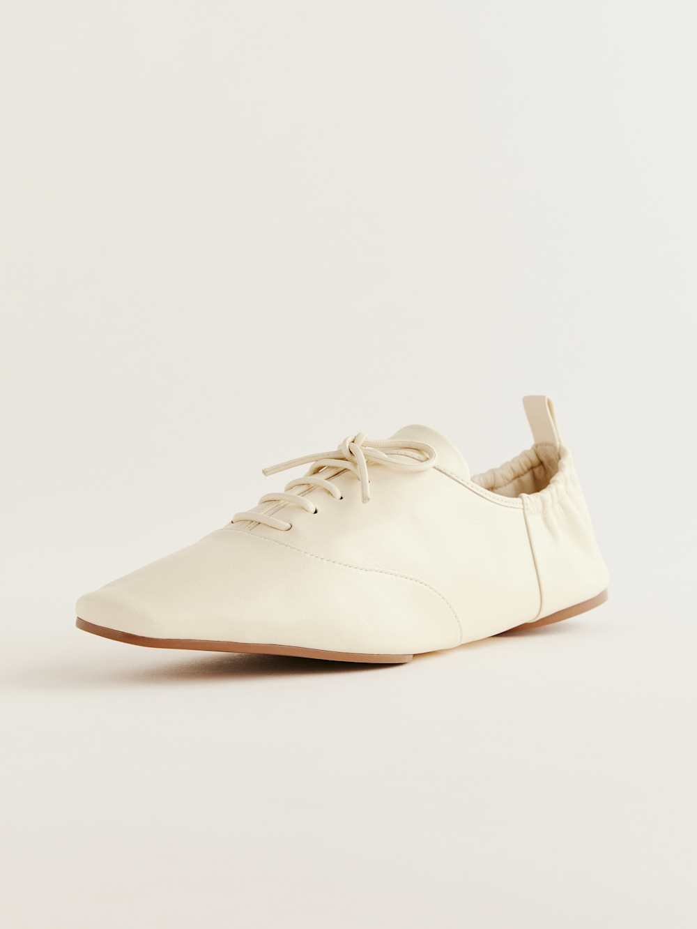 Marie Lace-up Oxford - Cream Puff Leather