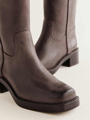 Frances Knee High Boot - Distressed Brown
