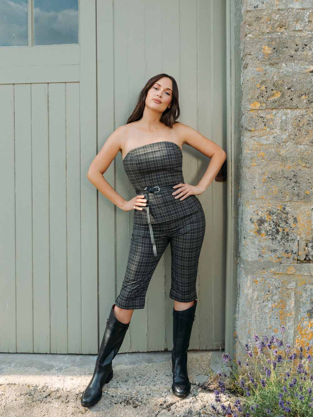 Steeplechase Set - Taupe Check