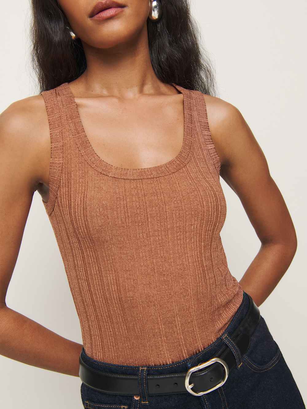 Fiore Knit Top - Toffee