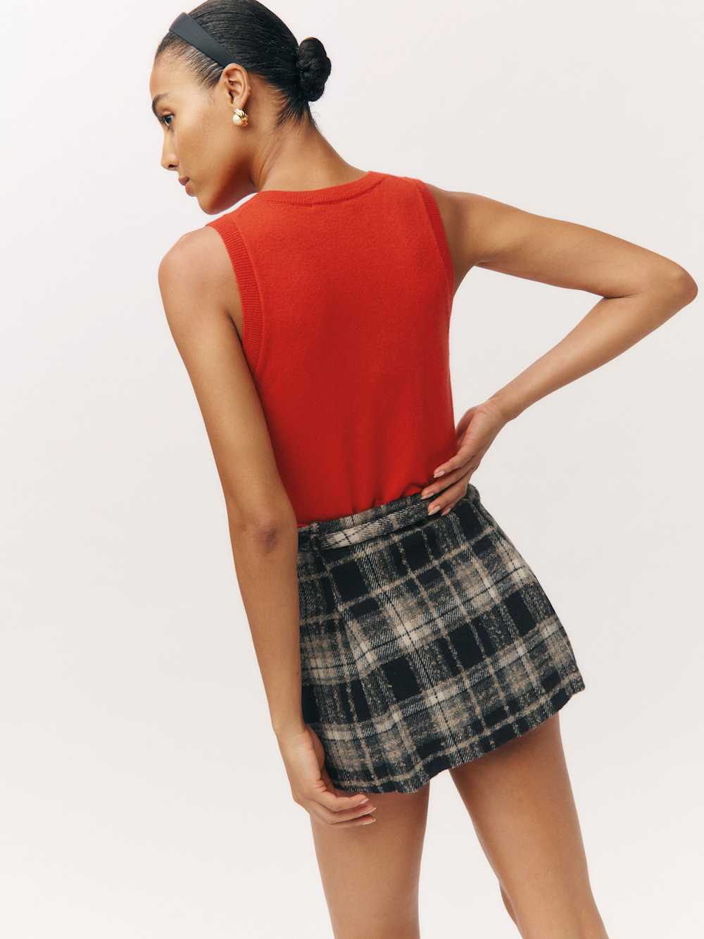 Rory Skirt - Black Plaid