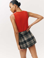 Rory Skirt - Black Plaid