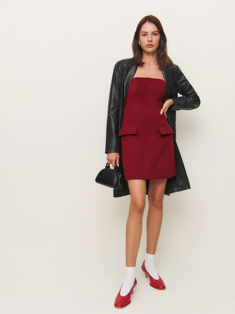 Emani Dress - Lipstick