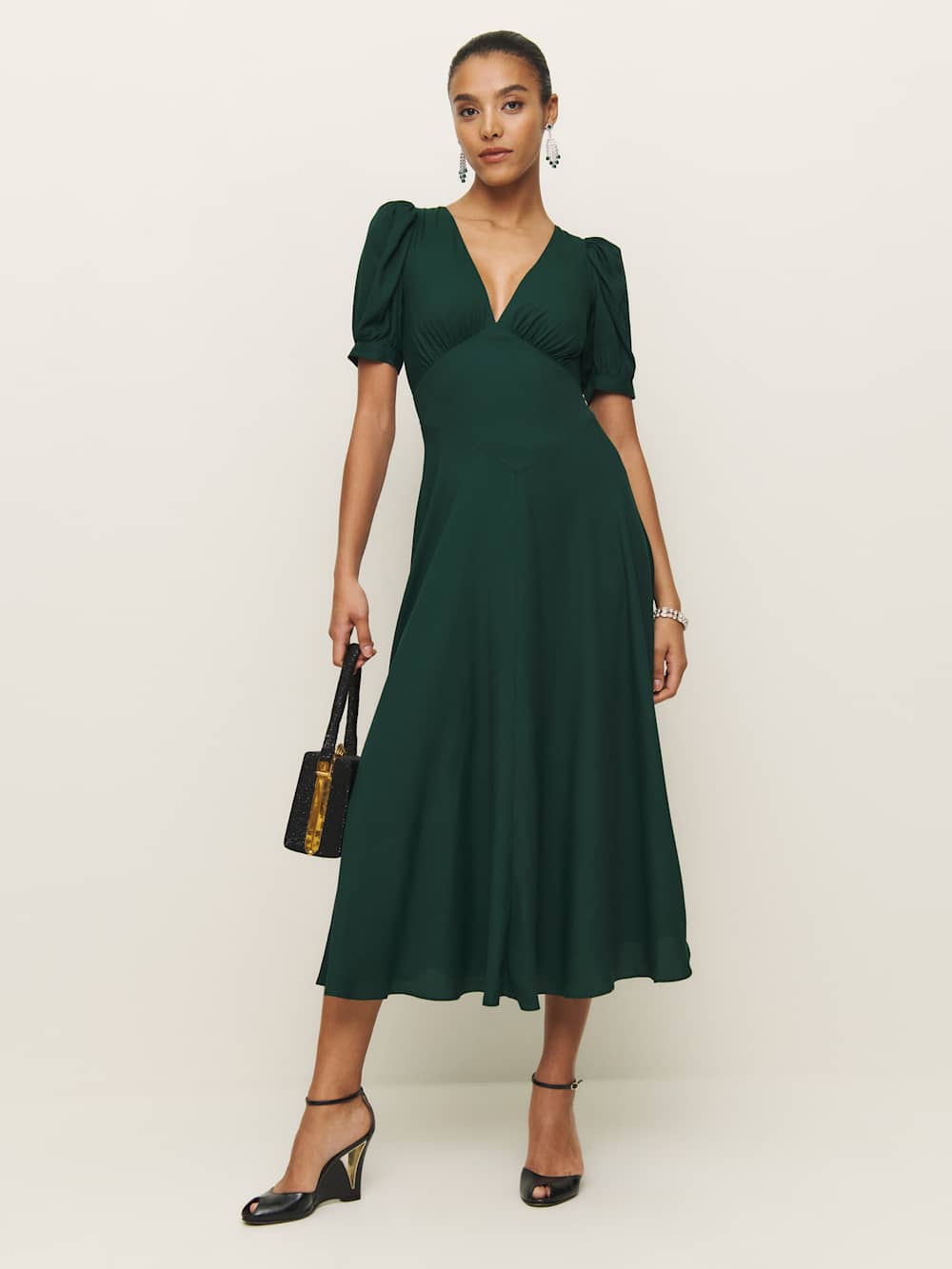 Petites Naira Dress - Forest