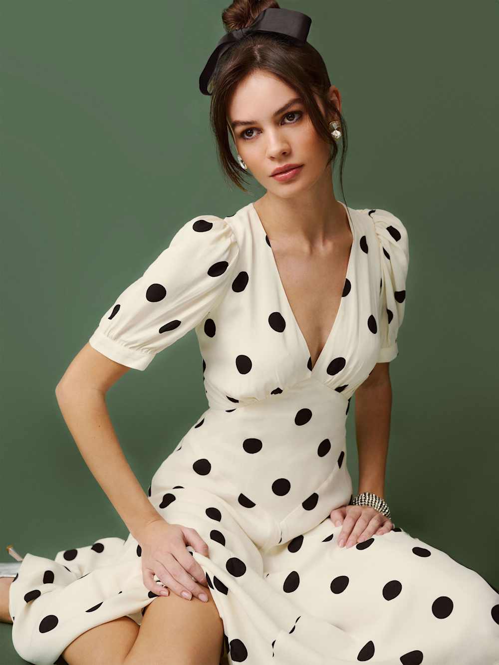 Petites Naira Dress - Pluto Dot