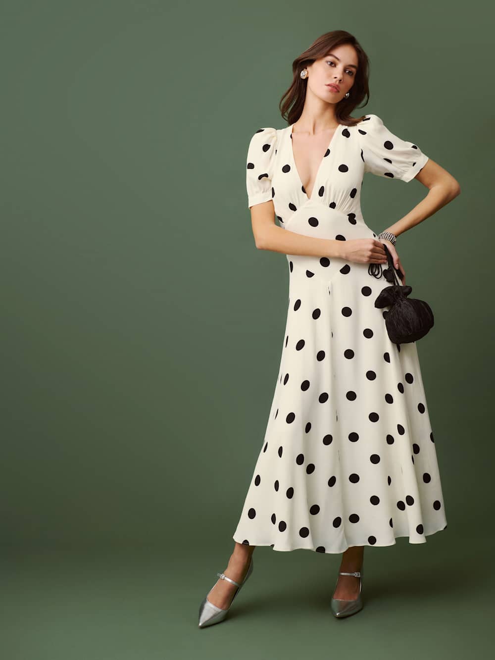 Petites Naira Dress - Pluto Dot