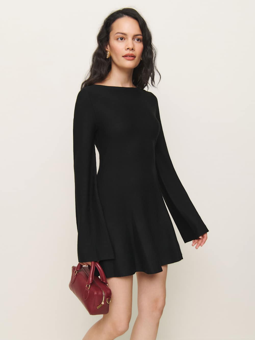 Kit Merino Sweater Dress - Black