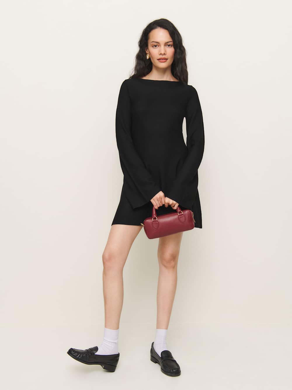 Kit Merino Sweater Dress - Black
