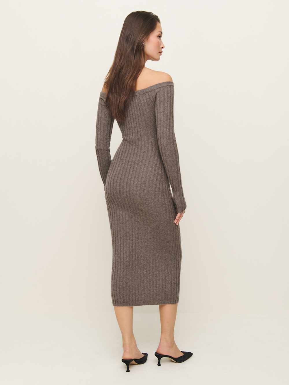 Nara Cashmere Sweater Dress - Cocoa