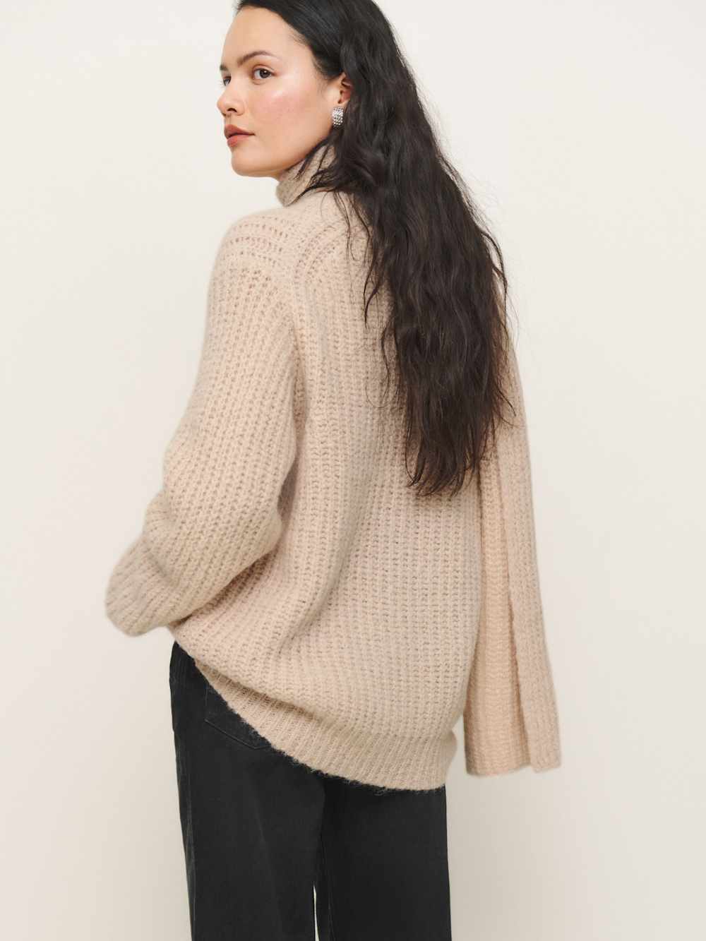 Spence Scarf Sweater - Wheat