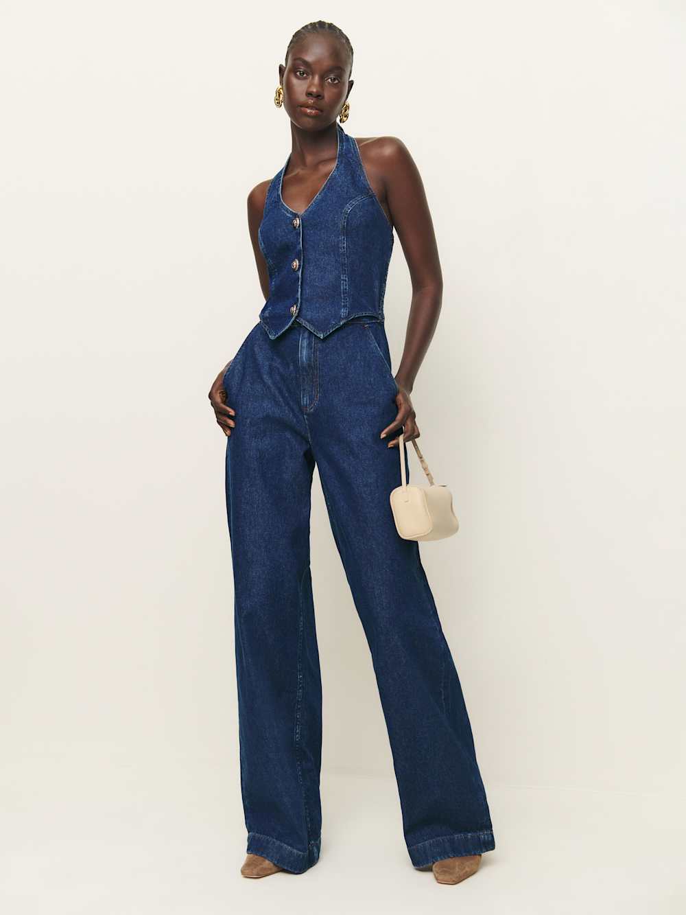Lorenza Denim Jumpsuit - Salinas