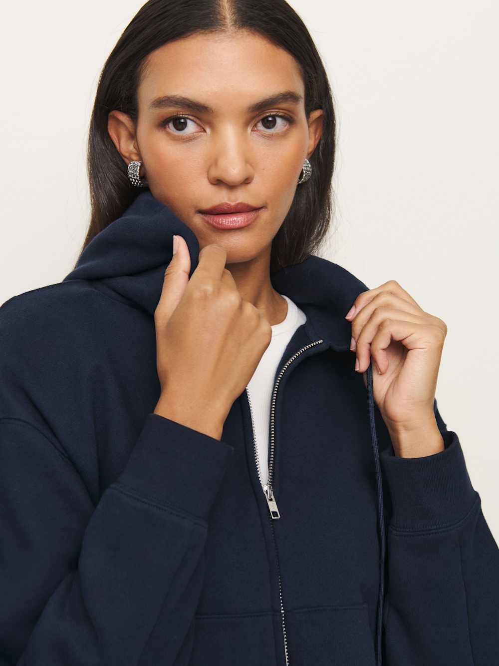 Austin Zip Up Hoodie - Midnight