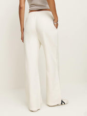 Kira Wide Leg Sweatpant - Fior Di Latte