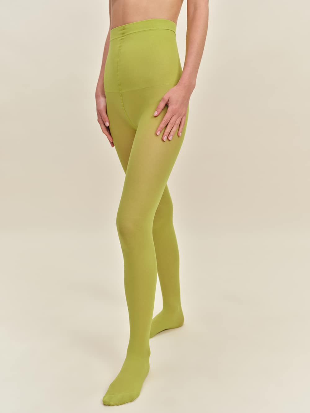 Swedish Stockings Svea Sheer Tights - Apple Green