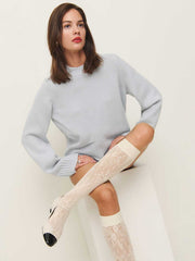 Swedish Stockings Rosa Lace Knee Highs - Ivory