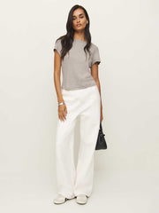 Max Slim Tee - Heather Taupe