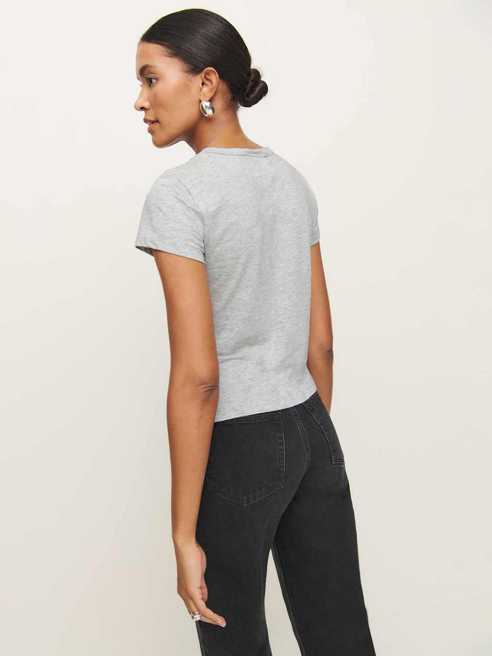 Max Slim Tee - Heather Grey