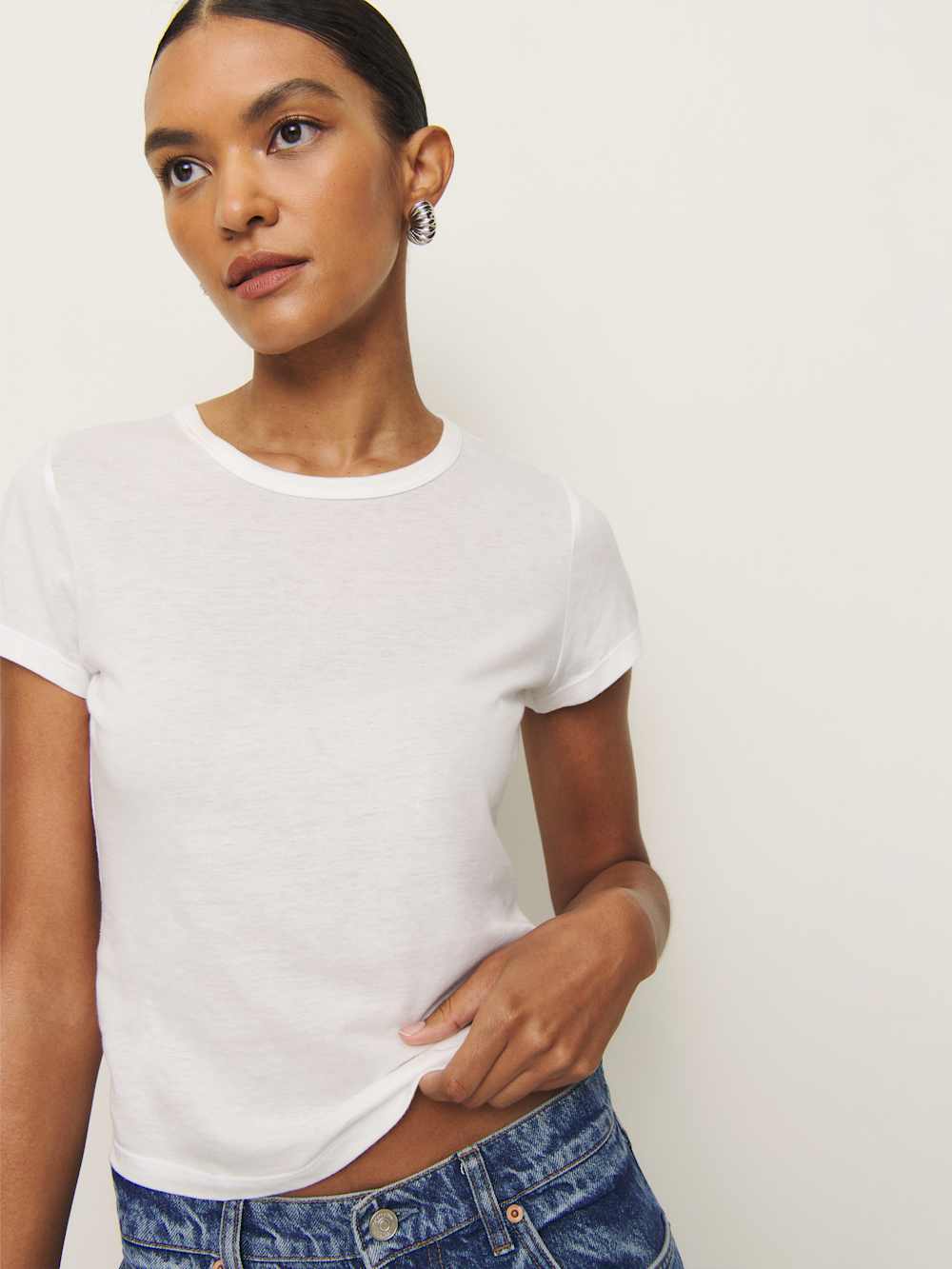 Max Slim Tee - White