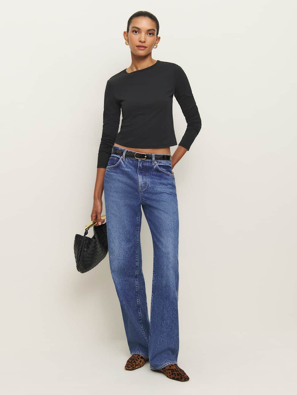 Ezra Slim Fit Long Sleeve - Black