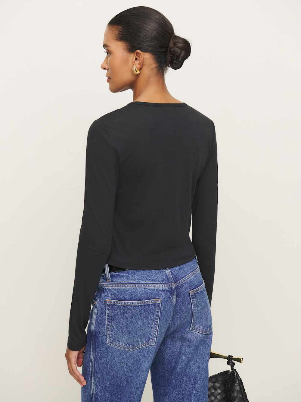 Ezra Slim Fit Long Sleeve - Black