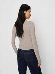 Ezra Slim Fit Long Sleeve - Heather Taupe