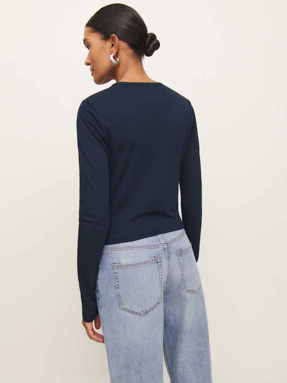 Ezra Slim Fit Long Sleeve - Midnight
