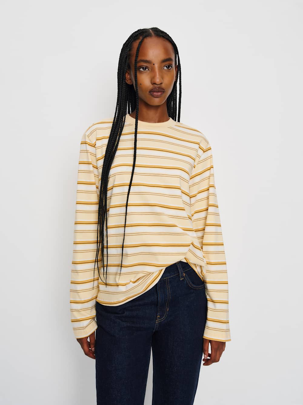 Asher Oversized Long Sleeve Tee - Pismo Stripe