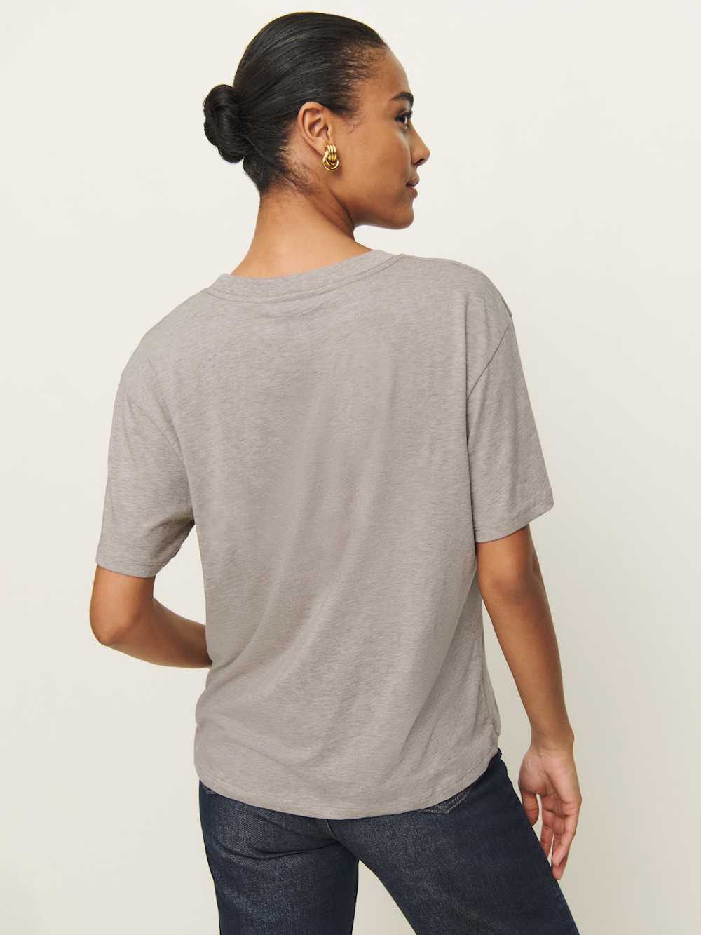 Liam Oversized Tee - Heather Taupe
