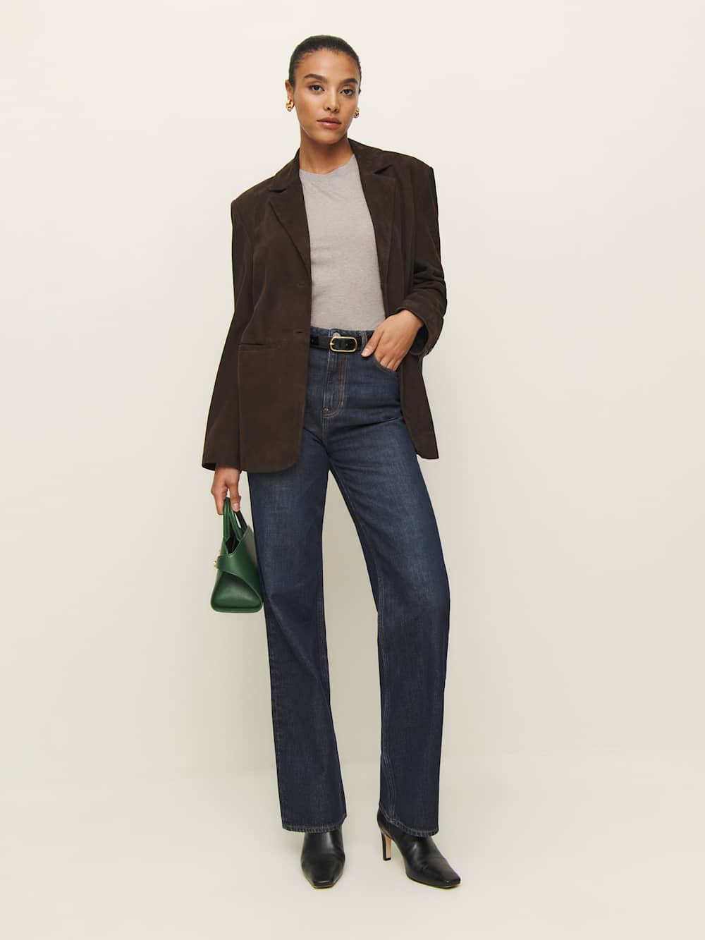Liam Oversized Tee - Heather Taupe