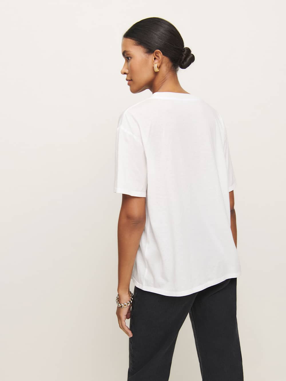 Liam Oversized Tee - White