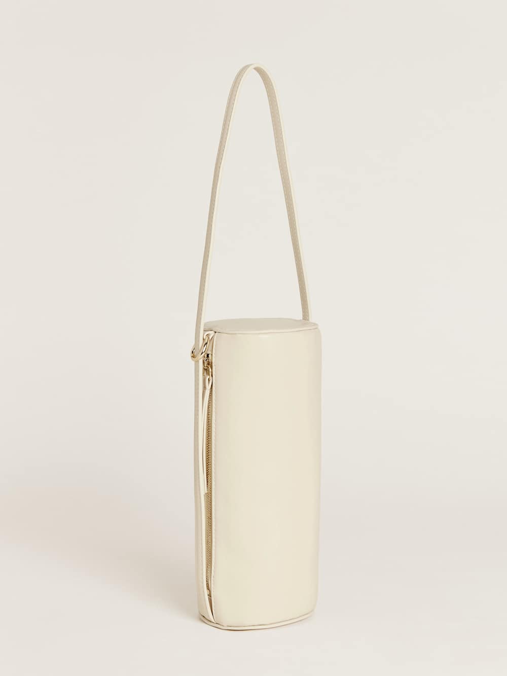 Simona Cylinder Bag - Cream Puff Leather