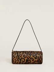 Simona Cylinder Bag - Leopard Haircalf