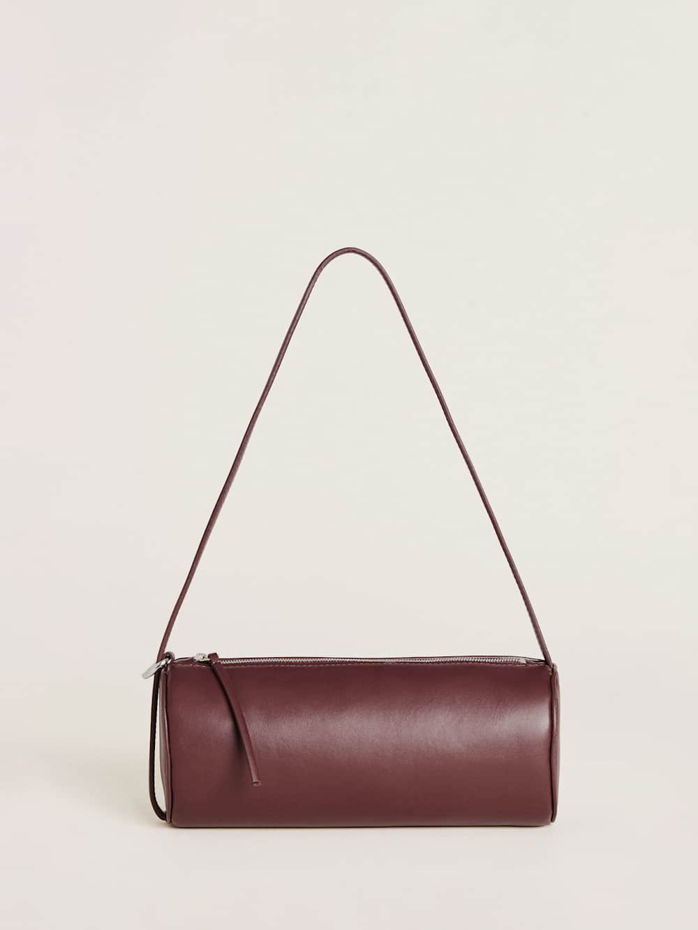 Simona Cylinder Bag - Ruby Leather