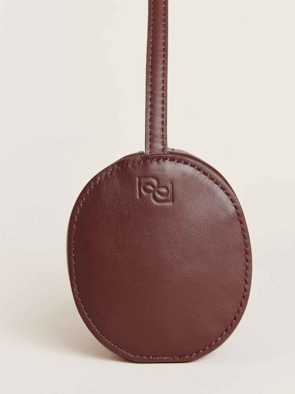 Simona Cylinder Bag - Ruby Leather