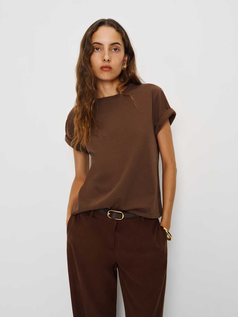 Rowan Crew Tee - Chocolate Cake