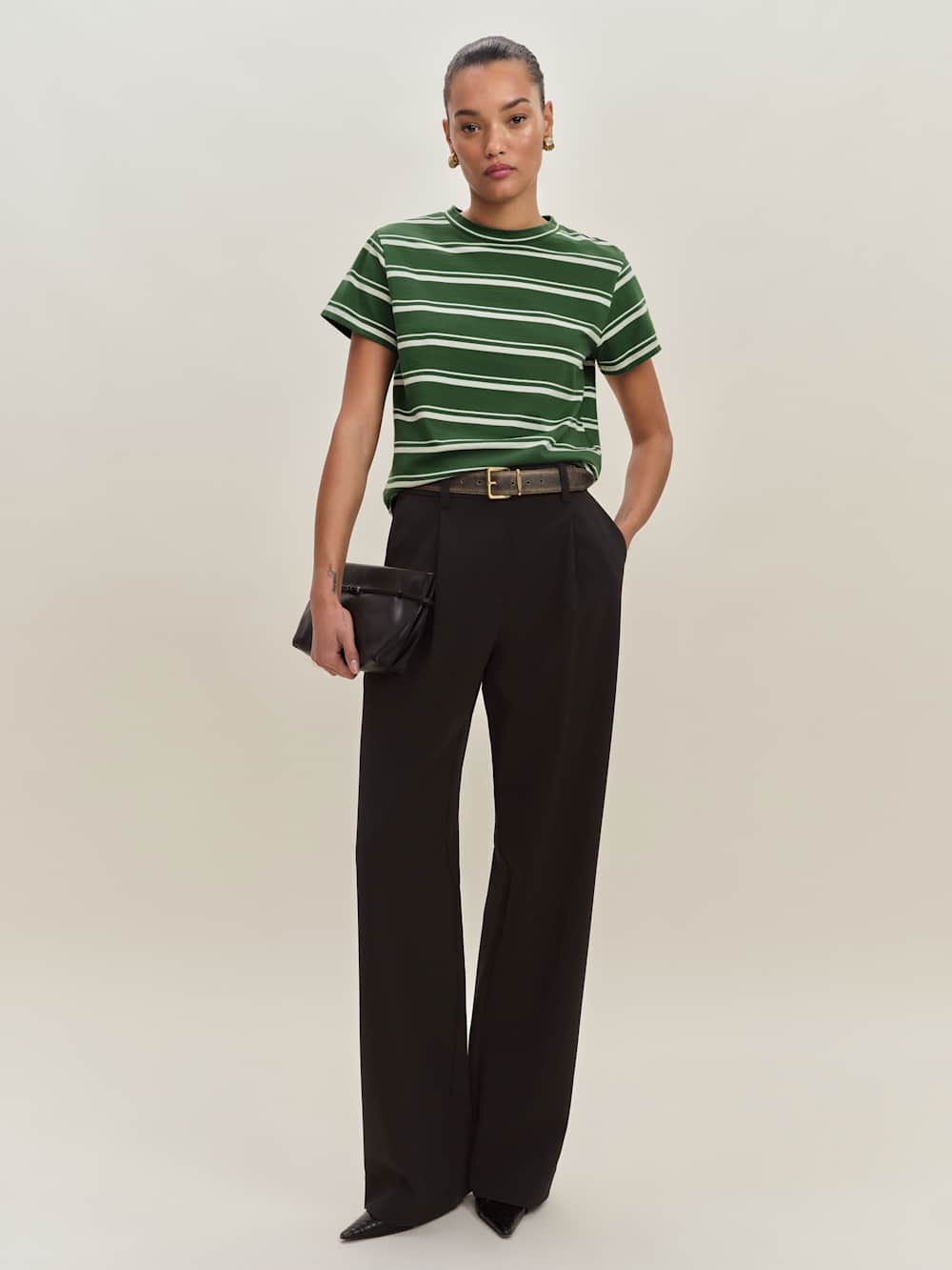 Rowan Crew Tee - Laguna Stripe