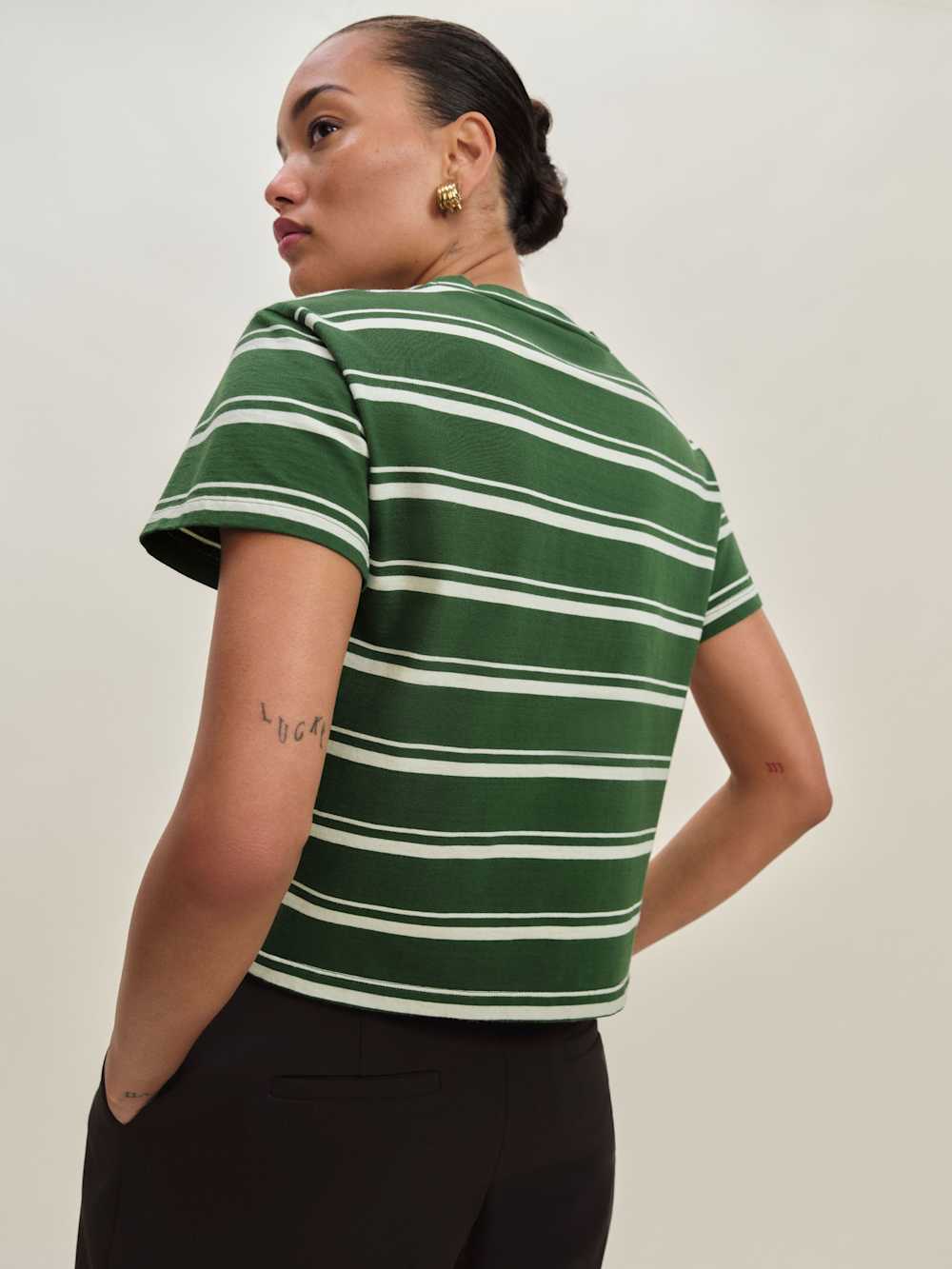 Rowan Crew Tee - Laguna Stripe