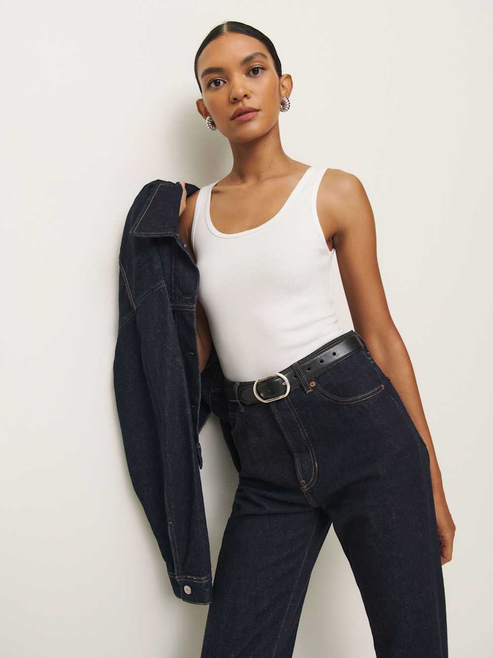 Olive Tank - White
