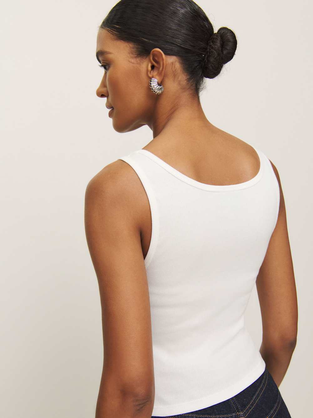 Olive Tank - White
