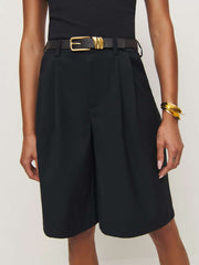 Drew Low Rise Short - Pitch Black