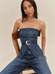 Collins Denim Top - Mellusine