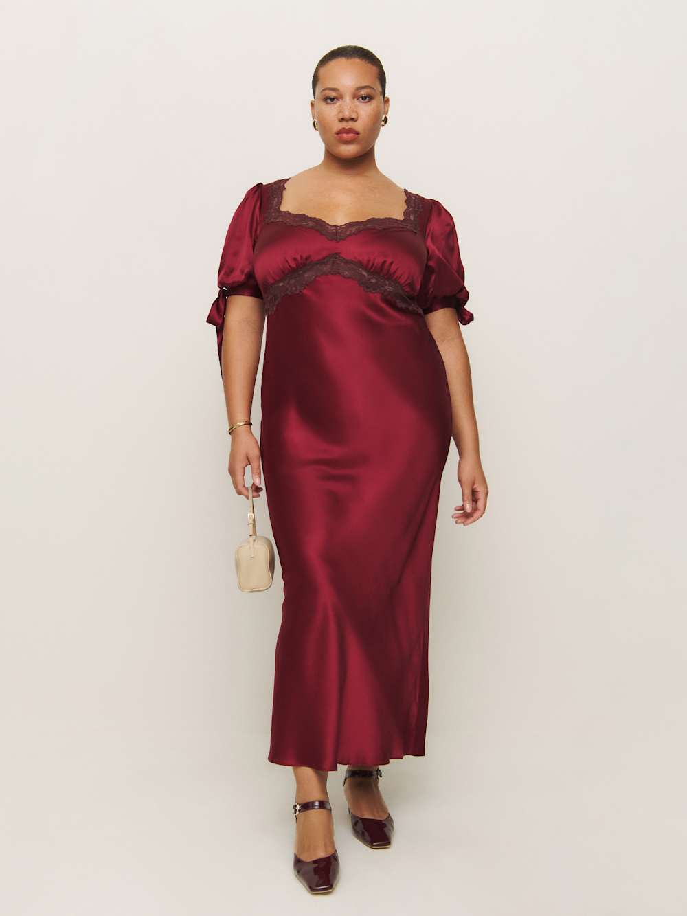 Stella Silk Dress Es - Crimson Clover